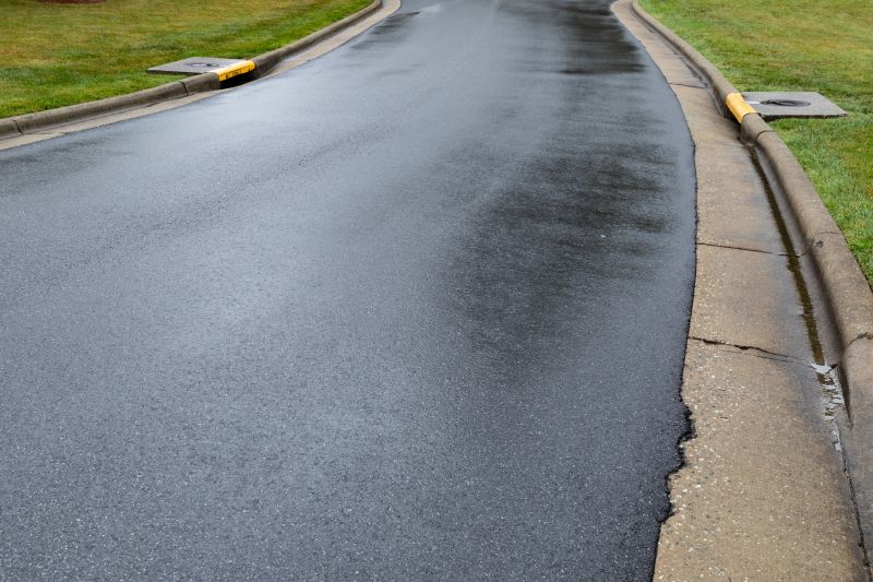 Asphalt Driveway with Edging